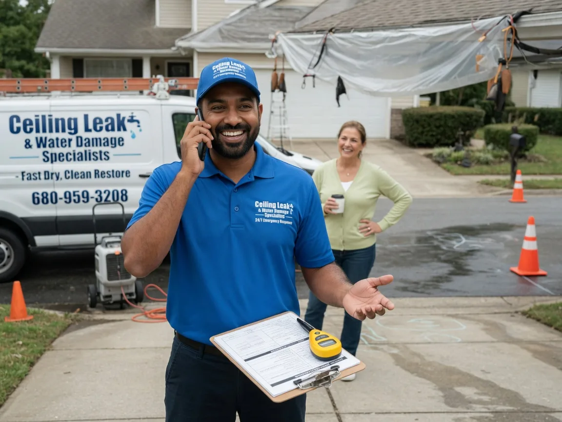 Ceiling Leak Cleanup Kendalia, TX FAQs